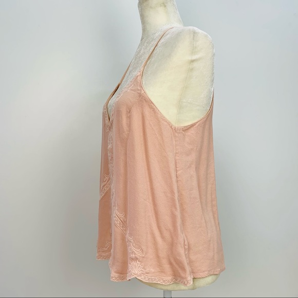 ASTR The Label Cami Embroidered Top Pink Bohemian Casual Contemporary Size Large - Picture 3 of 10
